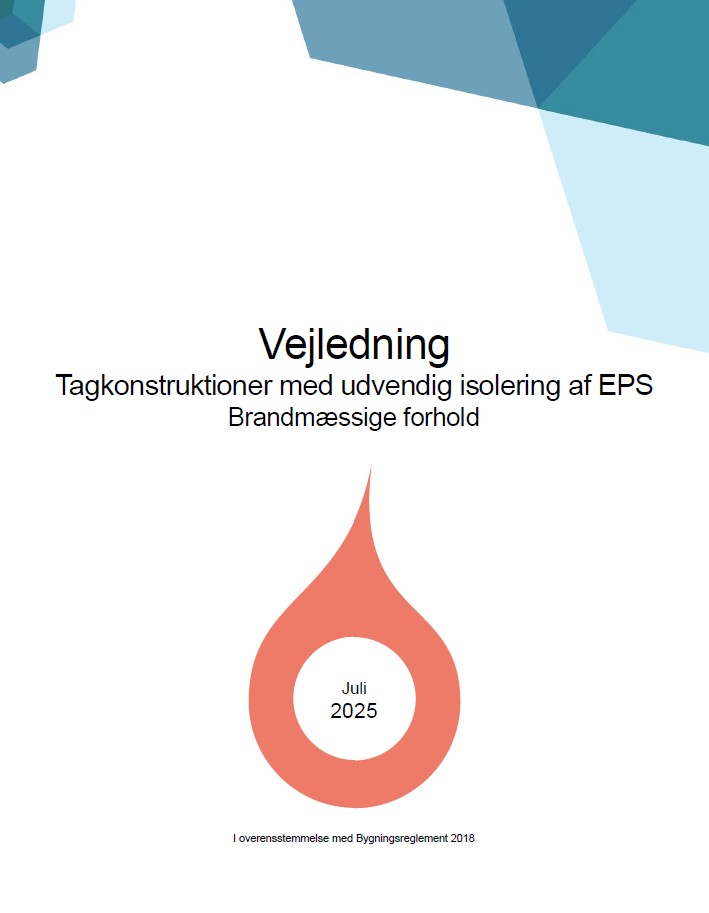 Tagvejledningforside Brandvejledning - Tagkonstruktioner med udvendig isolering af polystyrenisolering 2025